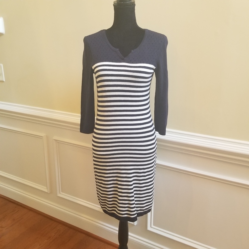 Tommy Hilfiger Striped Sweater Dress